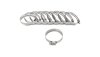 Vibrant S.S. Worm Gear Clamps Pack of 10 - Clamping Range: 3.54in - 4.49in (90mm - 114mm) thumbnail 6