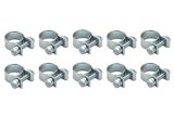 Vibrant Fuel Injector Style Mini Hose Clamps 15-17mm clamping range Pk of 10 Zinc Plated Mild Steel thumbnail 8