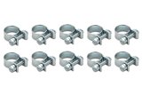 Vibrant Fuel Injector Style Mini Hose Clamps 16-18mm clamping range Pk of 10 Zinc Plated Mild Steel thumbnail 8