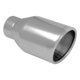 Vibrant 4in Round SS Exhaust Tip (Double Wall Resonated Angle Cut Rolled Edge) thumbnail 7