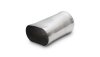 Vibrant 3in oval (Nominal) x 3in Round Transition adapter T304 SS 6in long thumbnail 6