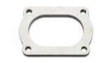 Vibrant T304 SS 4 Bolt Flange for 3in O.D. Oval tubing thumbnail 2
