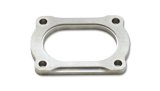 Vibrant T304 SS 4 Bolt Flange for 3.5in O.D. Oval tubing thumbnail 2