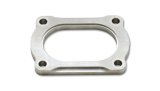 Vibrant T304 SS 4 Bolt Flange for 3.5in O.D. Oval tubing thumbnail 3