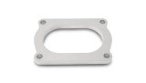 Vibrant T304 SS 4 Bolt Flange for 4in O.D. Oval tubing thumbnail 1