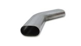 Vibrant 3in Oval (Nominal Size) T304 SS 45 deg Mandrel Bend 6in x 6in leg lengths thumbnail 3