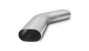 Vibrant 3.5in Oval (Nominal Size) T304 SS 45 deg Mandrel Bend 6in x 6in leg lengths thumbnail 6