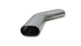 Vibrant 3.5in Oval (Nominal Size) T304 SS 45 deg Mandrel Bend 6in x 6in leg lengths thumbnail 7