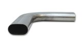 Vibrant 3.5in Oval (Nominal Size) T304 SS 90 deg Mandrel Bend 6in x 6in leg lengths thumbnail 1