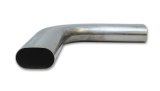 Vibrant 3.5in Oval (Nominal Size) T304 SS 90 deg Mandrel Bend 6in x 6in leg lengths thumbnail 2