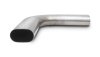 Vibrant 3.5in Oval (Nominal Size) T304 SS 90 deg Mandrel Bend 6in x 6in leg lengths thumbnail 6
