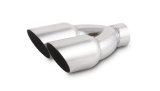 Vibrant Dual 3.5in Round SS Exhaust Tip (Single Wall Angle Cut) thumbnail 2