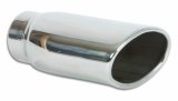 Vibrant 4.5in x 3in Oval SS Exhaust Tip (Single Wall Angle Cut Rolled Edge) thumbnail 1