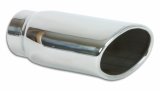 Vibrant 4.5in x 3in Oval SS Exhaust Tip (Single Wall Angle Cut Rolled Edge) thumbnail 3