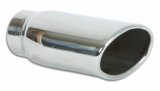Vibrant 4.5in x 3in Oval SS Exhaust Tip (Single Wall Angle Cut Rolled Edge) thumbnail 4