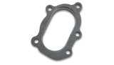 Vibrant GT25R / GT28R Discharge Flange with Oval Outlet (5 Bolt) T304 SS 1/2in Thick thumbnail 7