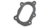 Vibrant GT25R / GT28R Discharge Flange with Oval Outlet (5 Bolt) T304 SS 1/2in Thick thumbnail 8
