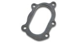Vibrant GT25R / GT28R Discharge Flange with Oval Outlet (5 Bolt) Mild Steel 1/2in Thick thumbnail 3