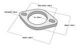 Vibrant 2-Bolt T304 SS Exhaust Flange (2in I.D.) thumbnail 4