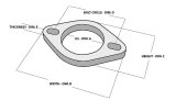 Vibrant 2-Bolt T304 SS Exhaust Flange (2.5in I.D.) thumbnail 1