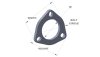 Vibrant 3-Bolt T304 SS Exhaust Flange (2.75in I.D.) thumbnail 6