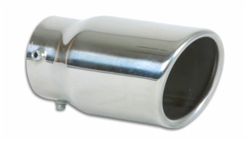 Vibrant 3in Round SS Bolt-On Exhaust Tip (Single Wall Angle Cut Rolled Edge) thumbnail 2