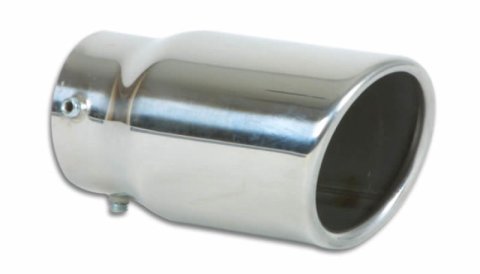 Vibrant 3in Round SS Bolt-On Exhaust Tip (Single Wall Angle Cut Rolled Edge) thumbnail 3