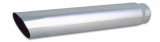 Vibrant 4in Round SS Truck/SUV Exhaust Tip (Single Wall Angle Cut) - 3in inlet 20in long thumbnail 4