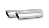Vibrant 3in Round SS Truck/SUV Exhaust Tip (Single Wall Angle Cut) - 2.25in inlet 11in long thumbnail 1