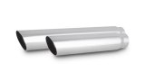 Vibrant 3.5in Round SS Truck/SUV Exhaust Tip (Single Wall Angle Cut) - 3in inlet 11in long thumbnail 2