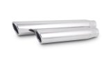 Vibrant 3in Round SS Truck/SUV Exh Tip (Single wall Angle Cut Rolled Edge) - 2.5in inlet 11in long thumbnail 1