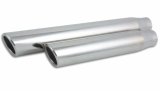 Vibrant 3in Round SS Truck/SUV Exh Tip (Single wall Angle Cut Rolled Edge) - 2.5in inlet 11in long thumbnail 2