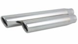 Vibrant 3in Round SS Truck/SUV Exh Tip (Single wall Angle Cut Rolled Edge) - 2.5in inlet 11in long thumbnail 3