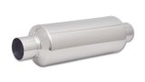 Vibrant SS Resonator (Standard Design) 2.5in inlet/outlet x 18in long w/ 5in OD resonator body thumbnail 1