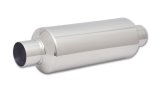 Vibrant SS Resonator (Standard Design) 2.5in inlet/outlet x 18in long w/ 5in OD resonator body thumbnail 3