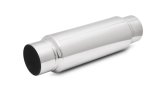 Vibrant SS Resonator (Standard Design) 4in inlet/outlet x 18in long w/5in OD resonator body thumbnail 4