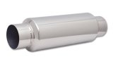 Vibrant SS Resonator (Standard Design) 3.5in inlet/outlet x 18in long w/5in OD resonator body thumbnail 2
