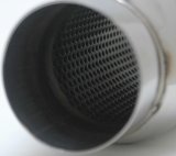 Vibrant SS Resonator (Standard Design) 3.5in inlet/outlet x 18in long w/5in OD resonator body thumbnail 5