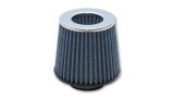 Vibrant Open Funnel Perf Air Filter (5in Cone O.D. x 5in Tall x 2.5in inlet I.D.) Chrome Filter Cap thumbnail 3