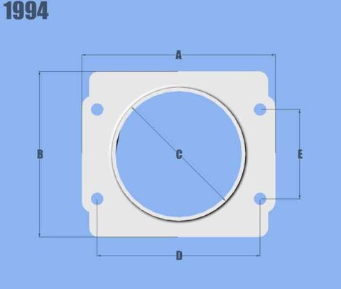 Vibrant MAF Sensor Adapter Plate for Subaru applications use w/ 3in Inlet I.D. filters only thumbnail 1