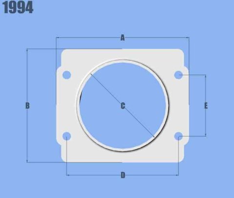 Vibrant MAF Sensor Adapter Plate for Subaru applications use w/ 3in Inlet I.D. filters only thumbnail 2