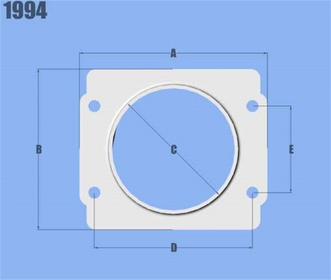 Vibrant MAF Sensor Adapter Plate for Subaru applications use w/ 3in Inlet I.D. filters only thumbnail 3