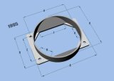 Vibrant MAF Sensor Adapter Plate for Mitsubishi applications use w/ 4.5in Inlet I.D. filters only thumbnail 7