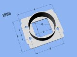 Vibrant MAF Sensor Adapter Plate Toyota w/ Bosch MAF Sensor w/ 3in ID filter only thumbnail 2