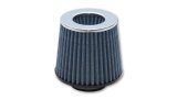 Vibrant Open Funnel Perf Air Filter (5in Cone O.D. x 5in Tall x 4.5in inlet I.D.) Chrome Filter Cap thumbnail 1