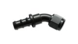 Vibrant -8AN Push-On 45 Deg Hose End Fitting - Aluminum thumbnail 1