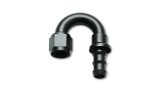 Vibrant -12AN Push-On 180 Deg Hose End Fitting - Aluminum thumbnail 1