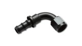 Vibrant -6AN Push-On 90 Deg Hose End Fitting - Aluminum thumbnail 2