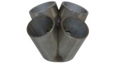 Vibrant 4 into 1 SS Turbo Mani Collector for T3 T3/T4 in Flange 48mm Pipe OD 3in tall 72mmx48mm out thumbnail 3