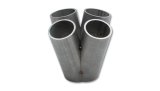 Vibrant 4 into 1 SS Turbo Manifold Merge Collector for T4 Divided Flange (48mm Pipe OD 4.5in tall) thumbnail 1